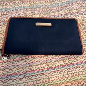 Michael Kors ‘Kempton’ Continental Navy Nylon Zip-Around Wallets for Women